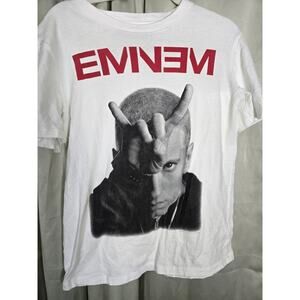 Eminem Men's Size Small Face Logo Horns T Shirt 2018/19 Rap Street wear